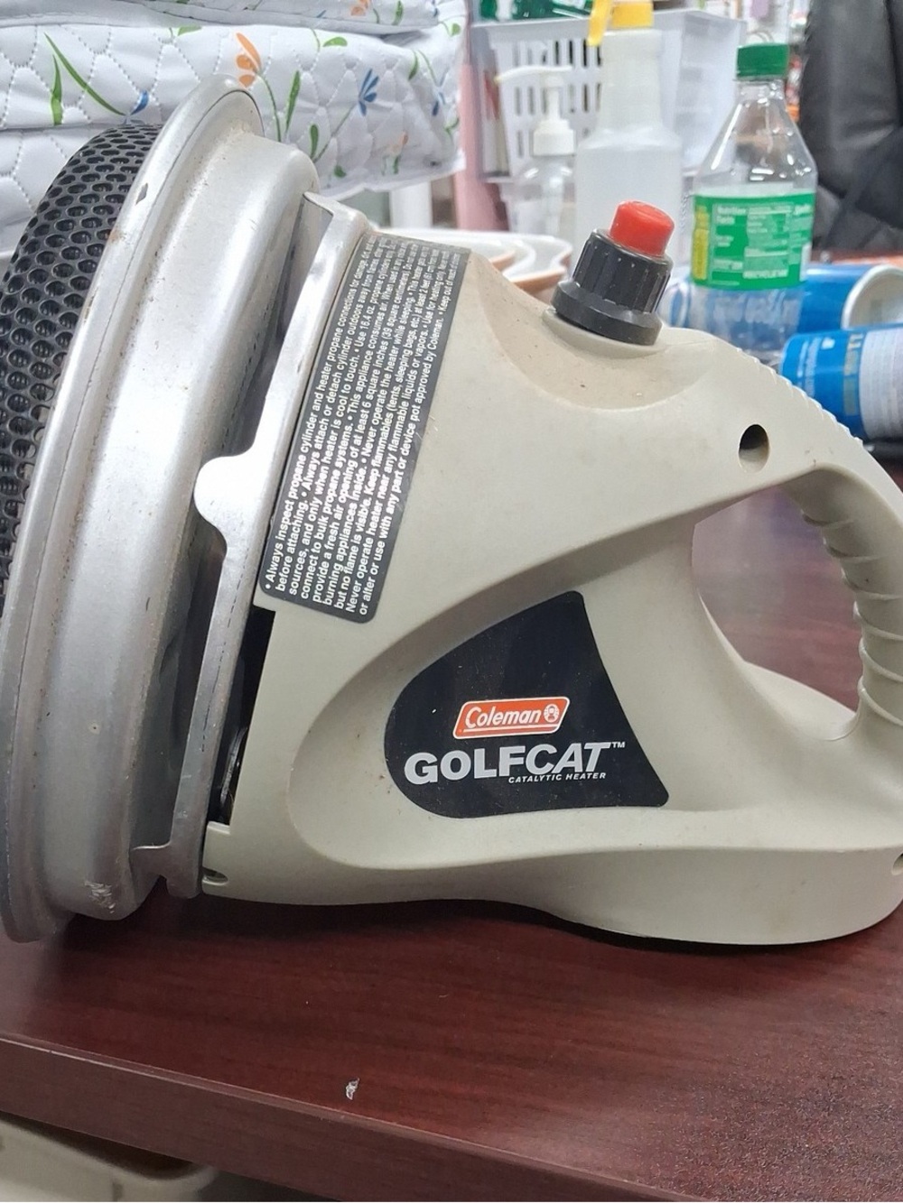 Coleman Beige and Silver GOLFCAT Portable Catalytic Heater
